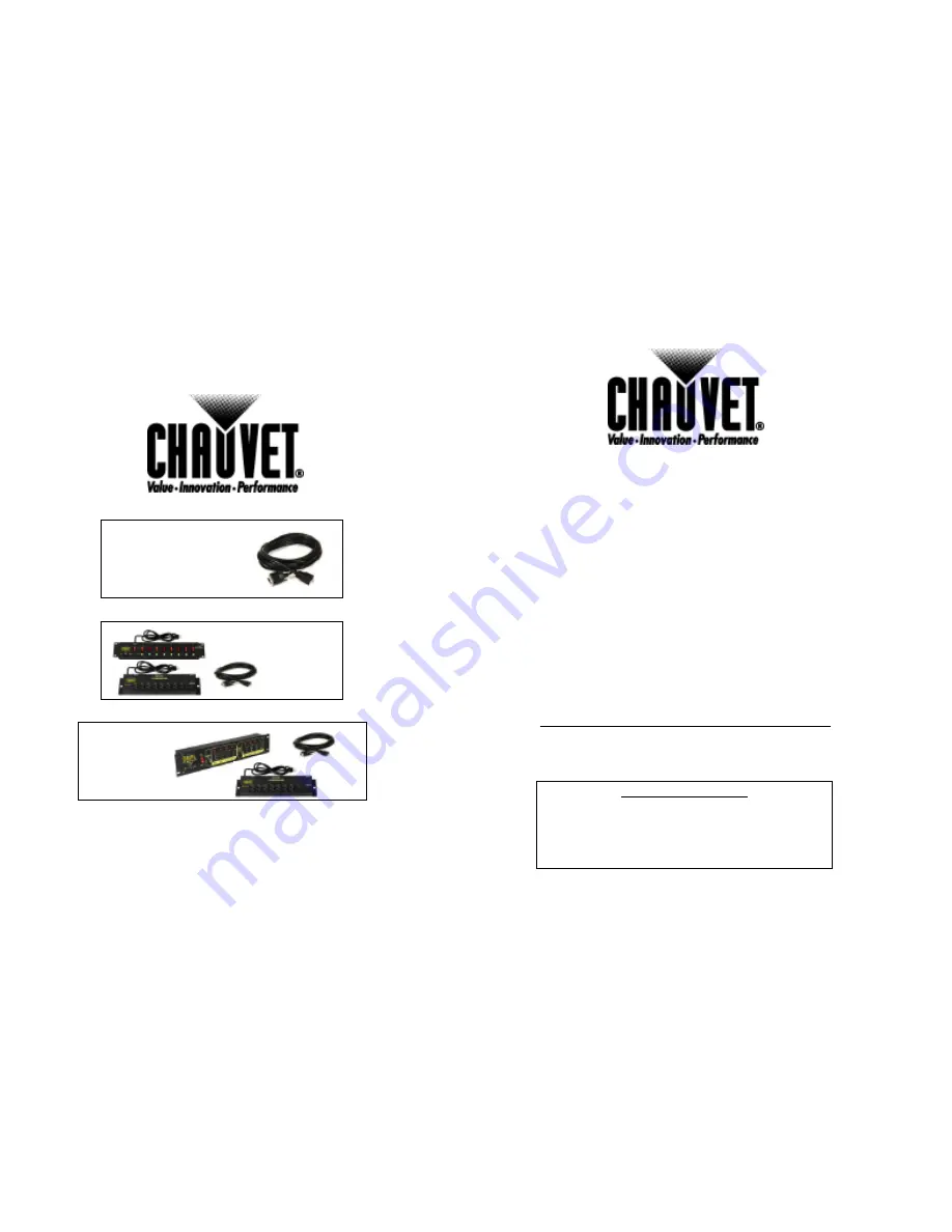 Chauvet SR-8 Скачать руководство пользователя страница 1