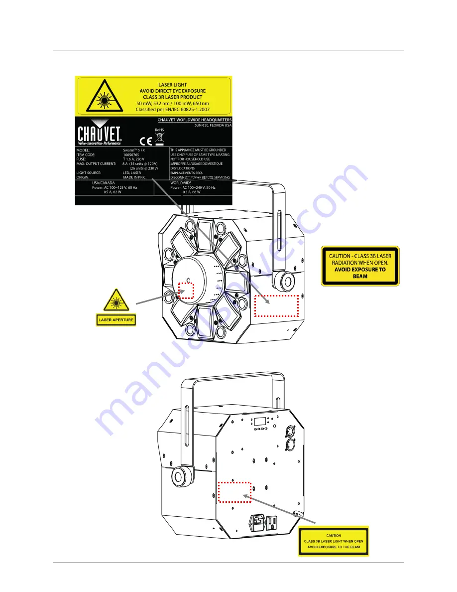 Chauvet SWARM 5FX Скачать руководство пользователя страница 8