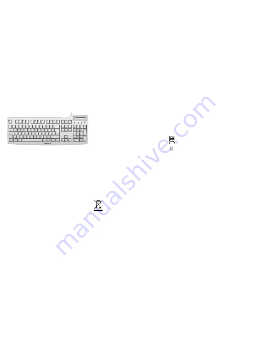 Cherry G83-6610 Operating Manual Download Page 1