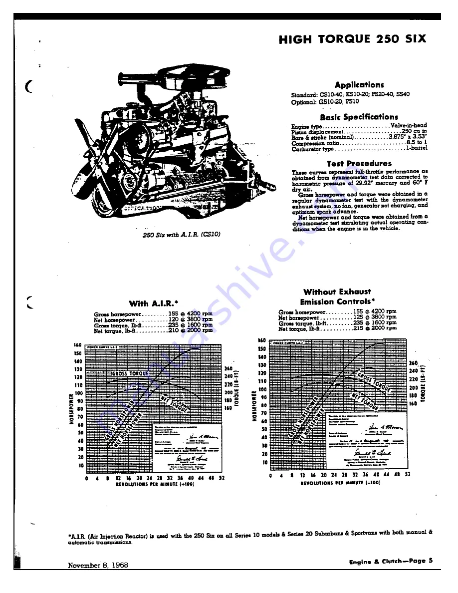 Chevrolet 1969 CE10703 Data Book Download Page 42