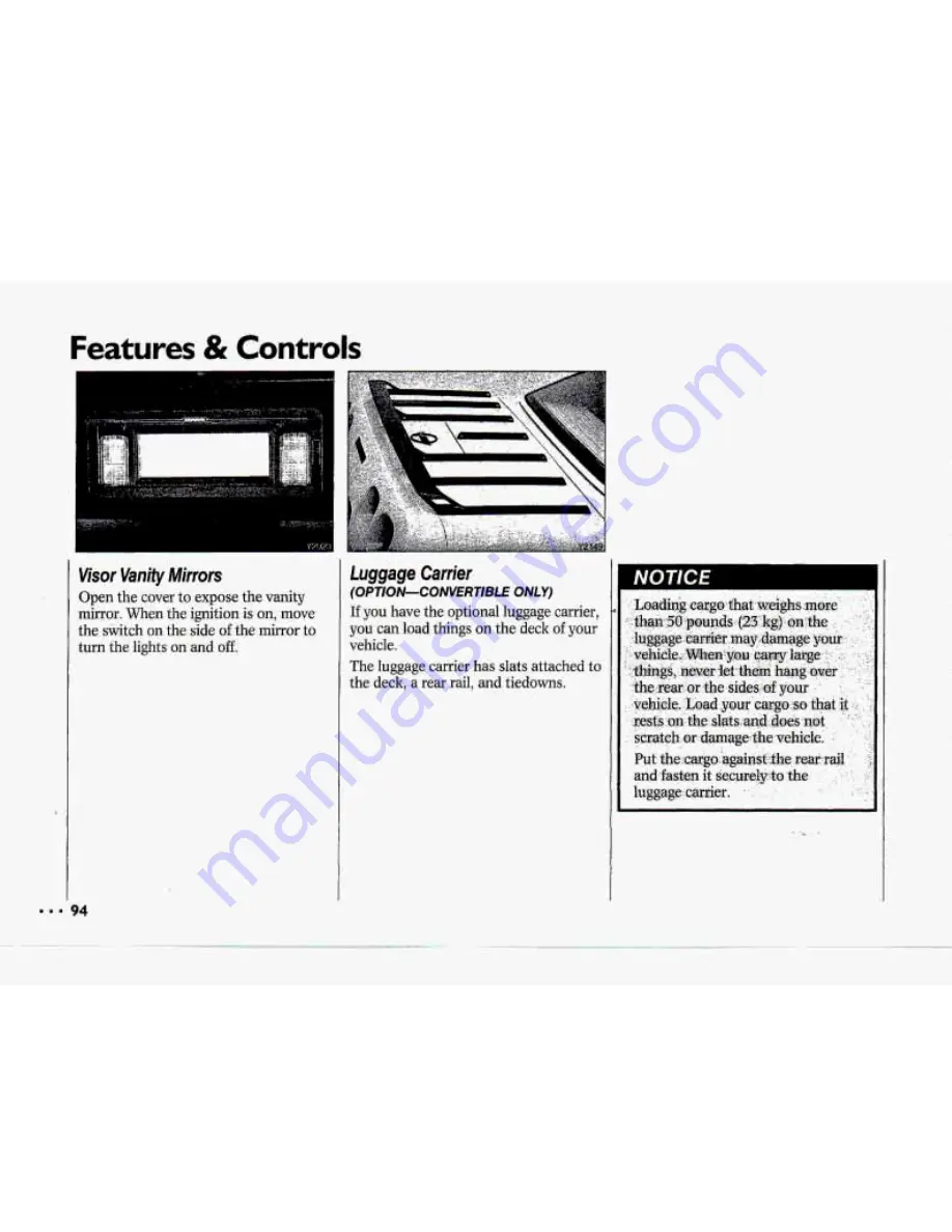 Chevrolet 1993 Corvette Owner'S Manual Download Page 95