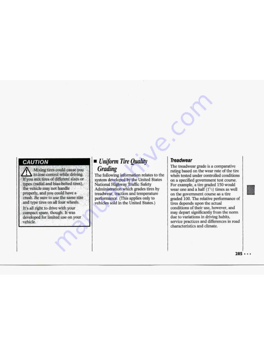 Chevrolet 1993 Corvette Owner'S Manual Download Page 286