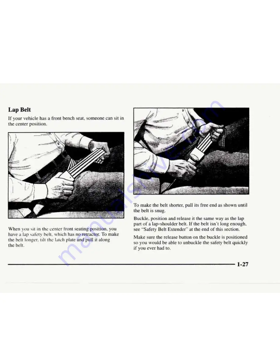 Chevrolet 1997 Blazer Owner'S Manual Download Page 34