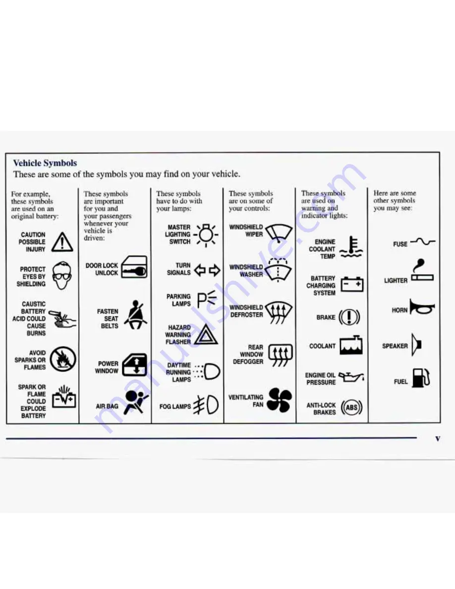 Chevrolet 1998 Tracker Owner'S Manual Download Page 6