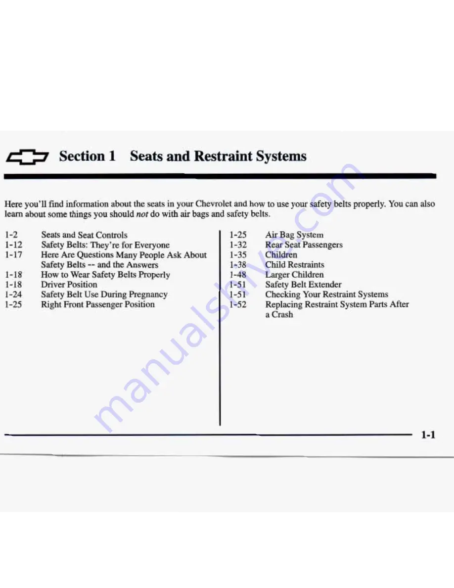 Chevrolet 1998 Tracker Owner'S Manual Download Page 8