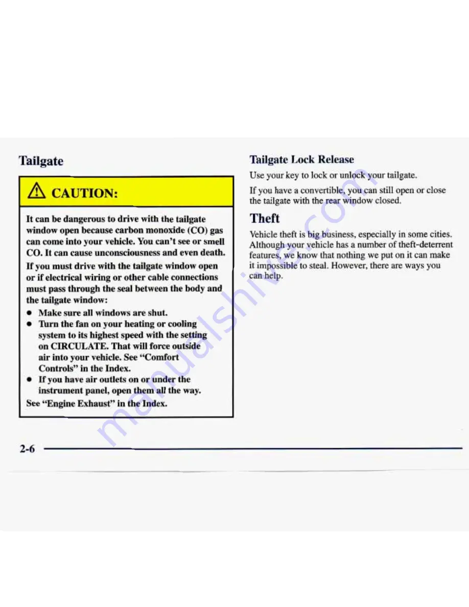 Chevrolet 1998 Tracker Owner'S Manual Download Page 65