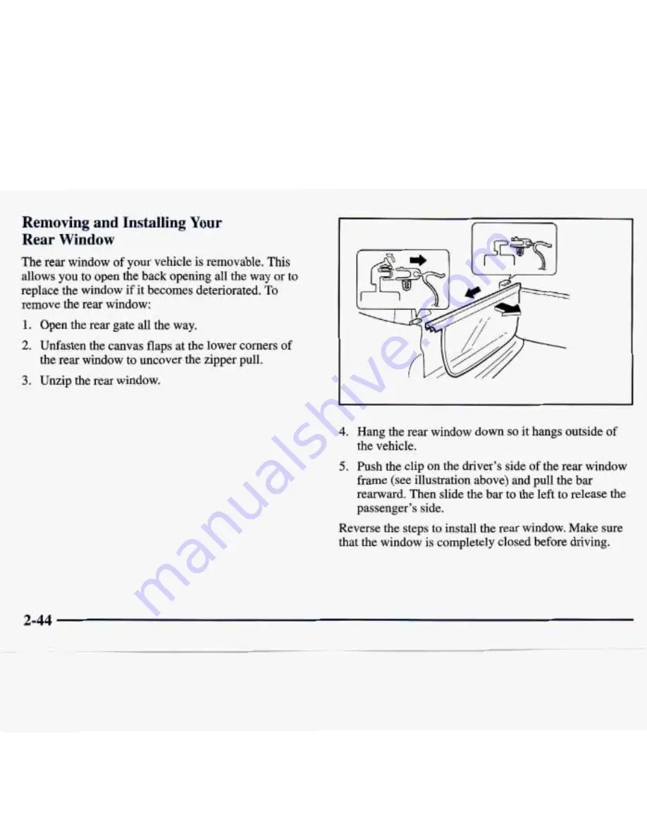 Chevrolet 1998 Tracker Owner'S Manual Download Page 103