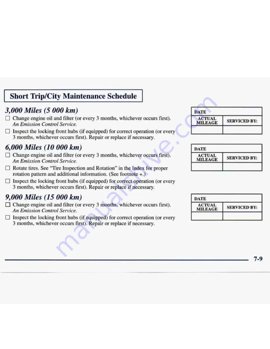 Chevrolet 1998 Tracker Owner'S Manual Download Page 312