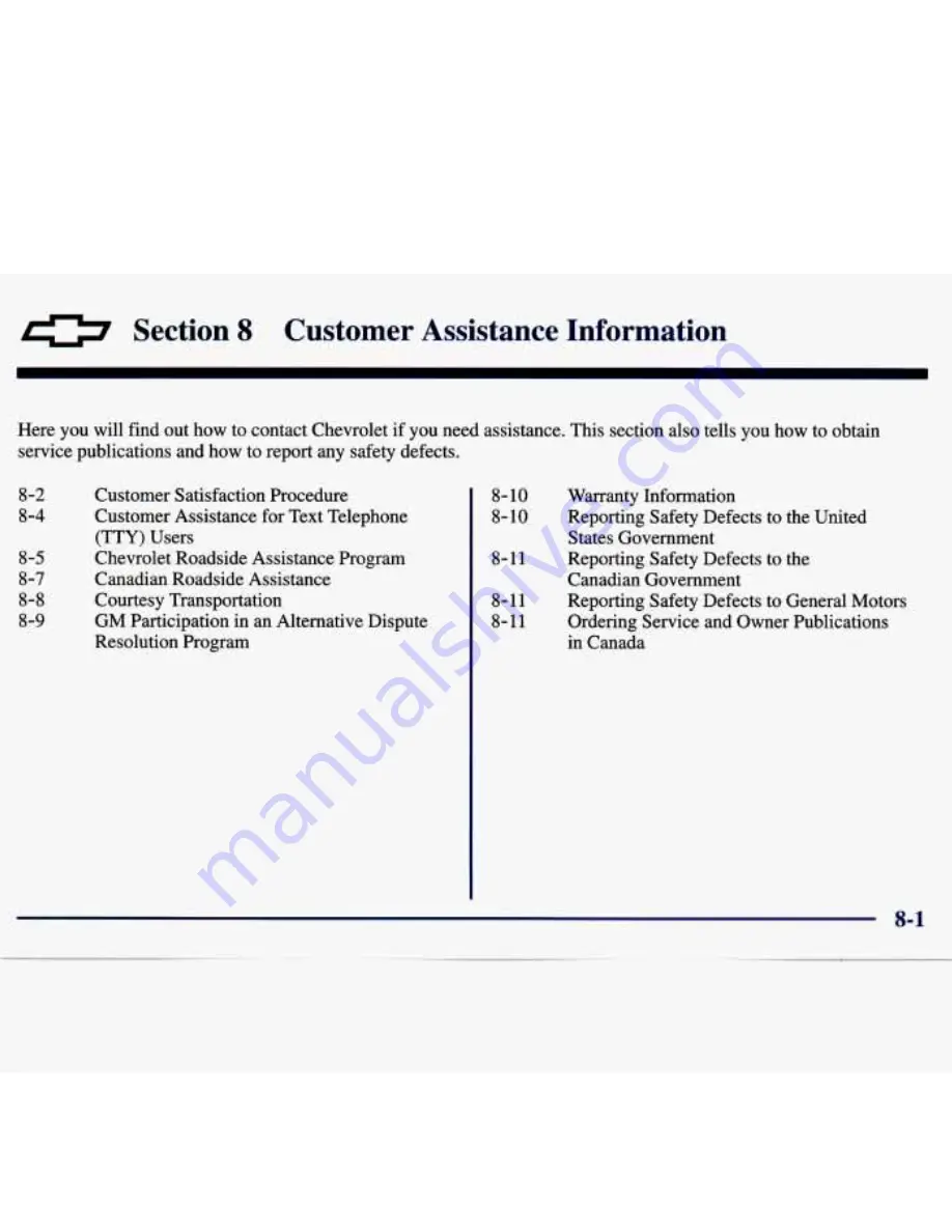 Chevrolet 1998 Tracker Owner'S Manual Download Page 360