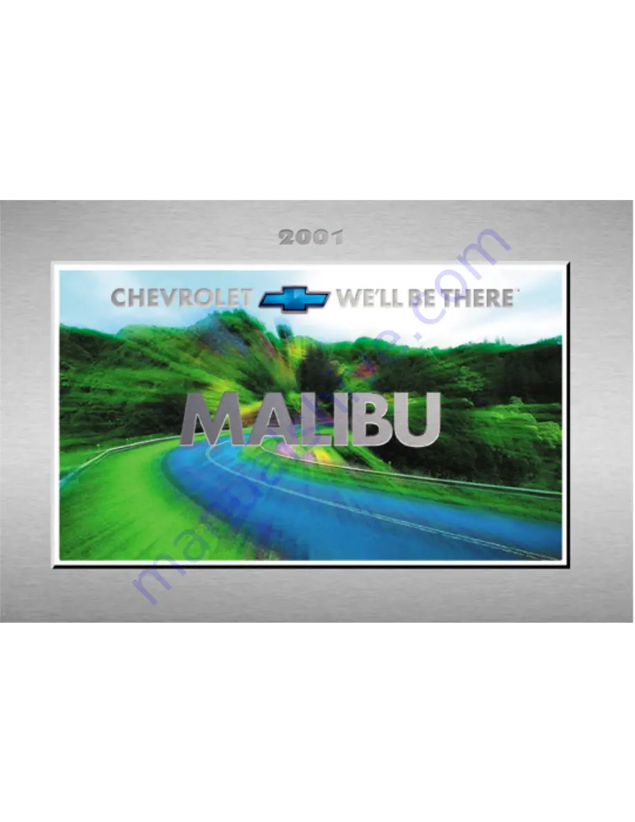 Chevrolet 2001 Malibu Owner'S Manual Download Page 1