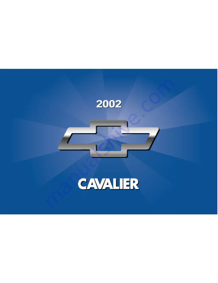 Chevrolet 2002 Cavalier Owner'S Manual Download Page 1