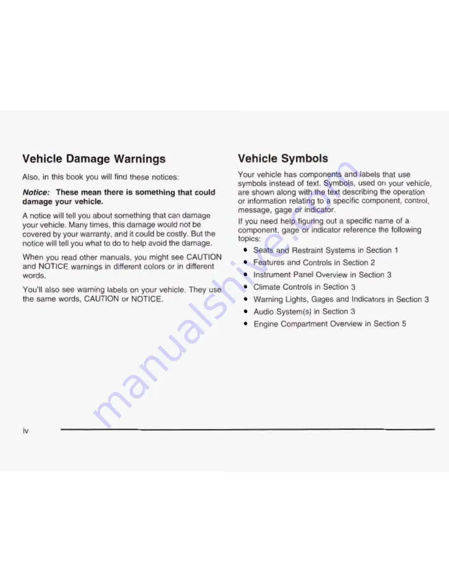 Chevrolet 2003 Astro Owner'S Manual Download Page 5