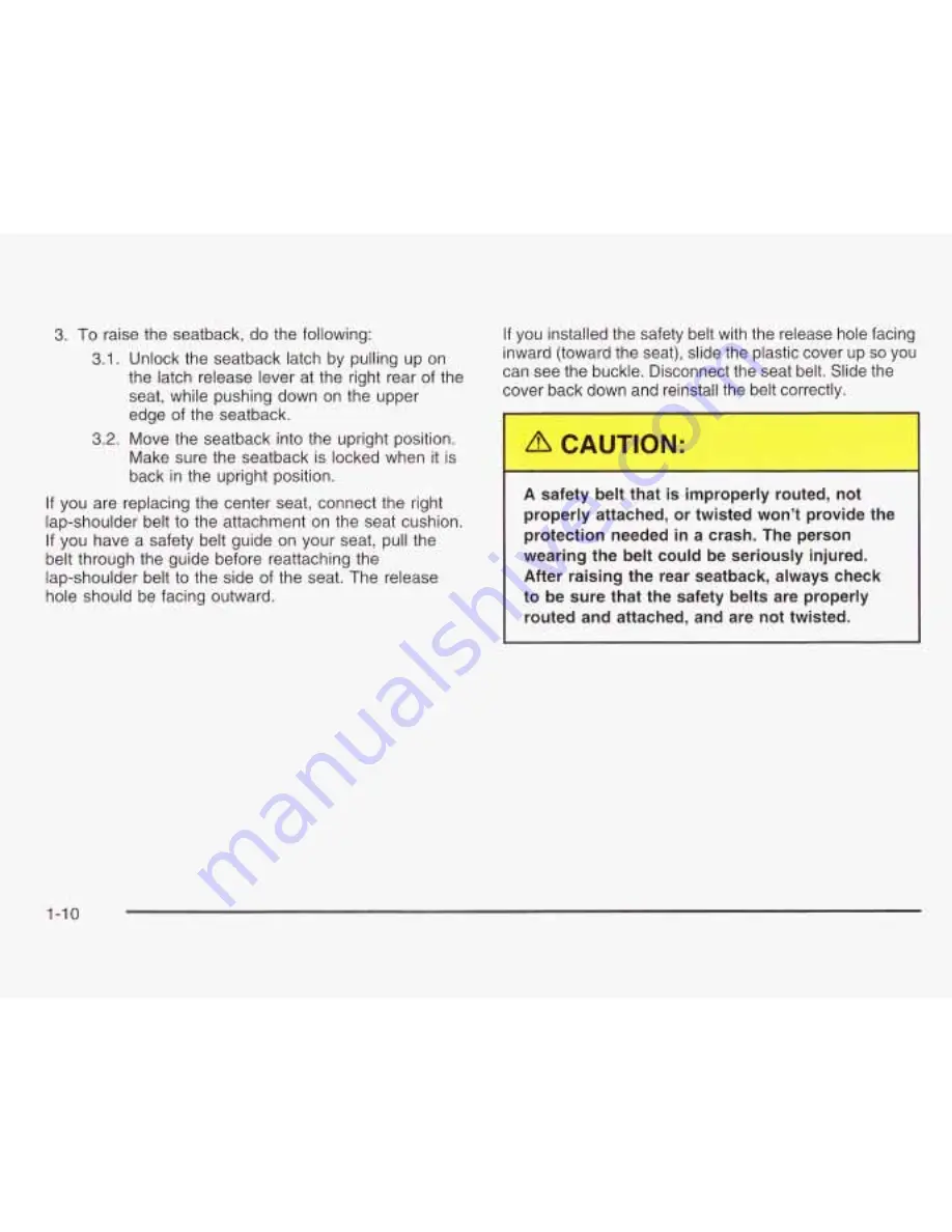 Chevrolet 2003 Astro Owner'S Manual Download Page 17