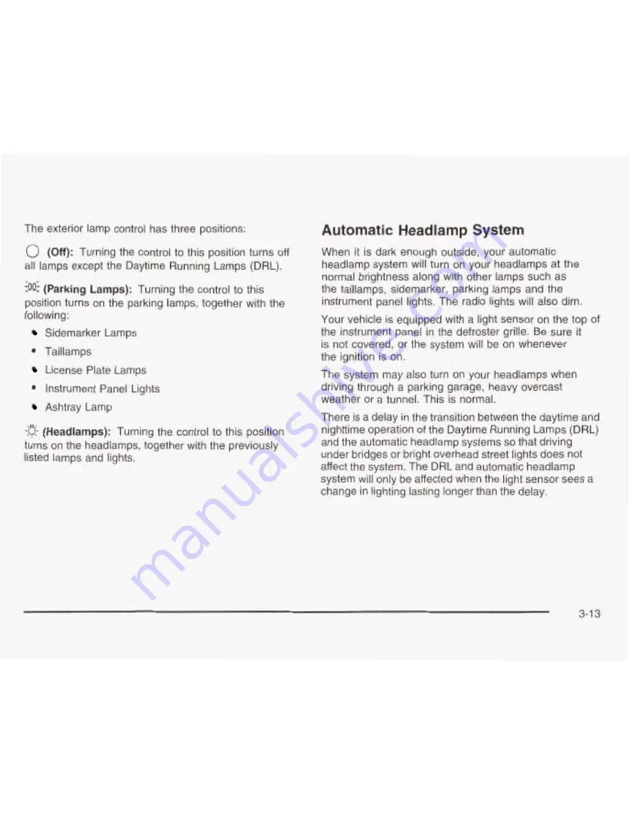 Chevrolet 2003 Astro Owner'S Manual Download Page 138