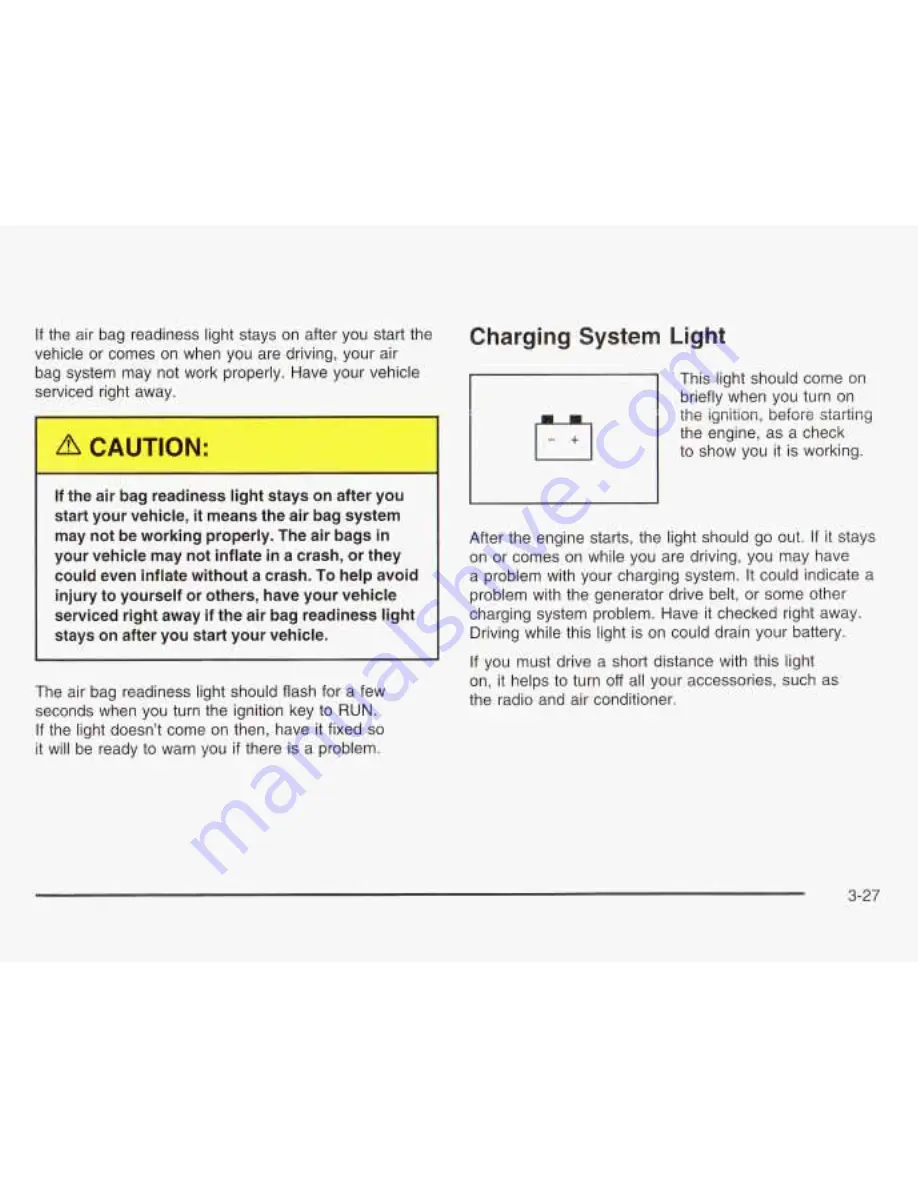 Chevrolet 2003 Astro Owner'S Manual Download Page 152