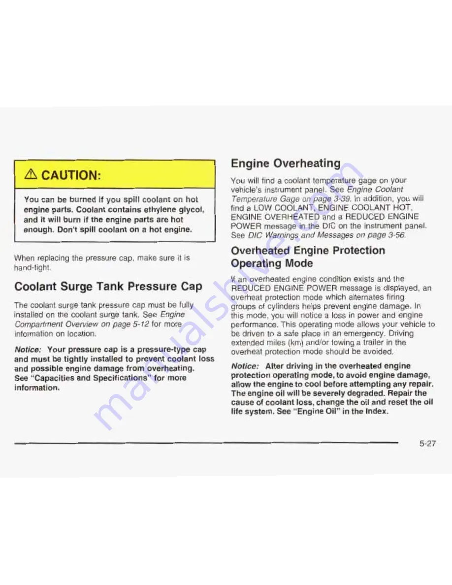 Chevrolet 2003 Avalanche Owner'S Manual Download Page 360