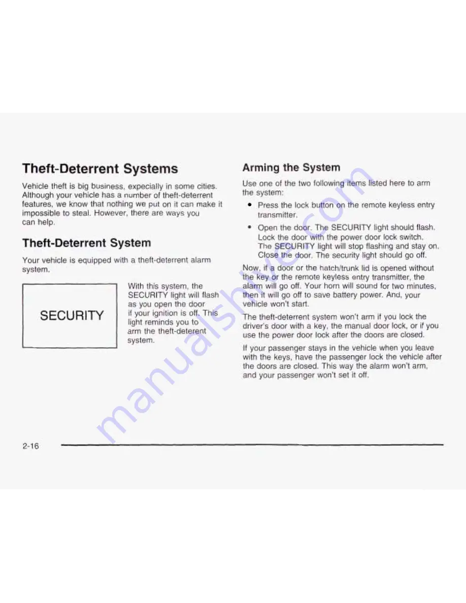 Chevrolet 2003 Corvette Owner'S Manual Download Page 73