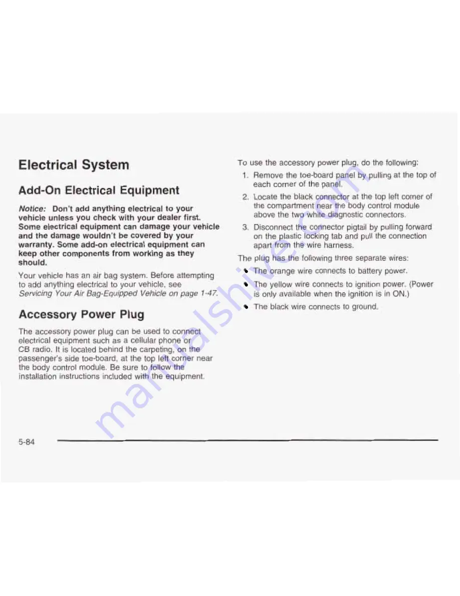 Chevrolet 2003 Corvette Owner'S Manual Download Page 313