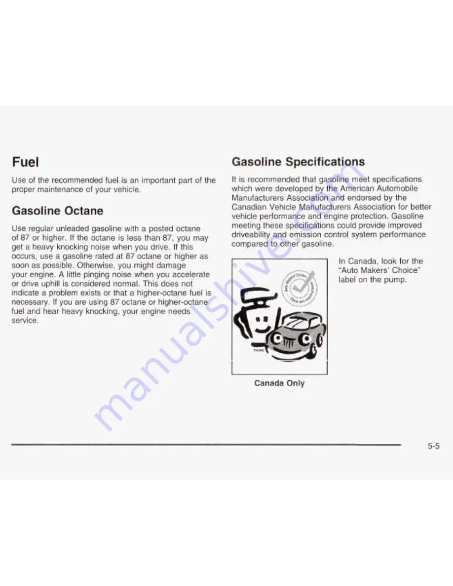 Chevrolet 2003 Impala Owner'S Manual Download Page 258