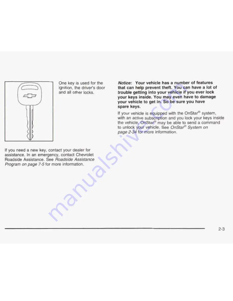 Chevrolet 2003 Monte Carlo Owner'S Manual Download Page 68