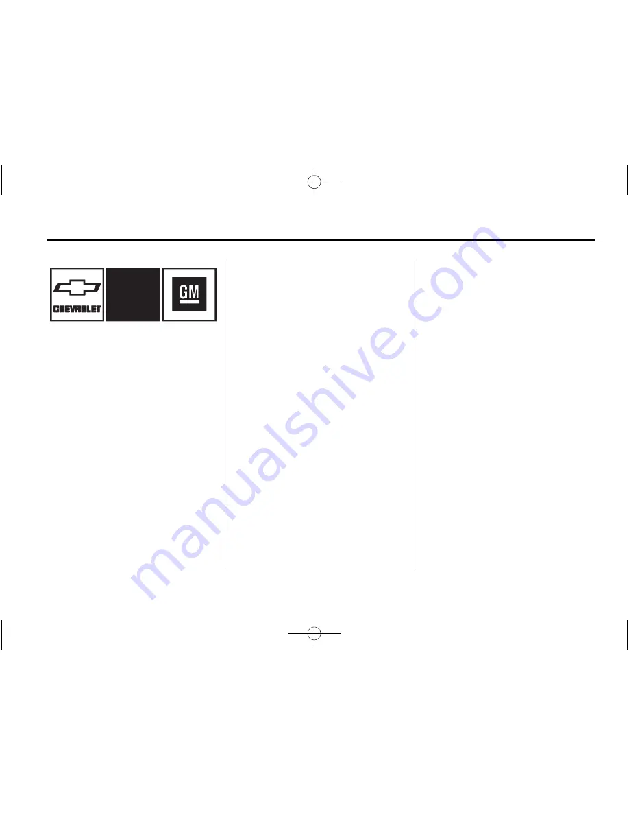 Chevrolet 2011 Malibu Owner'S Manual Download Page 3