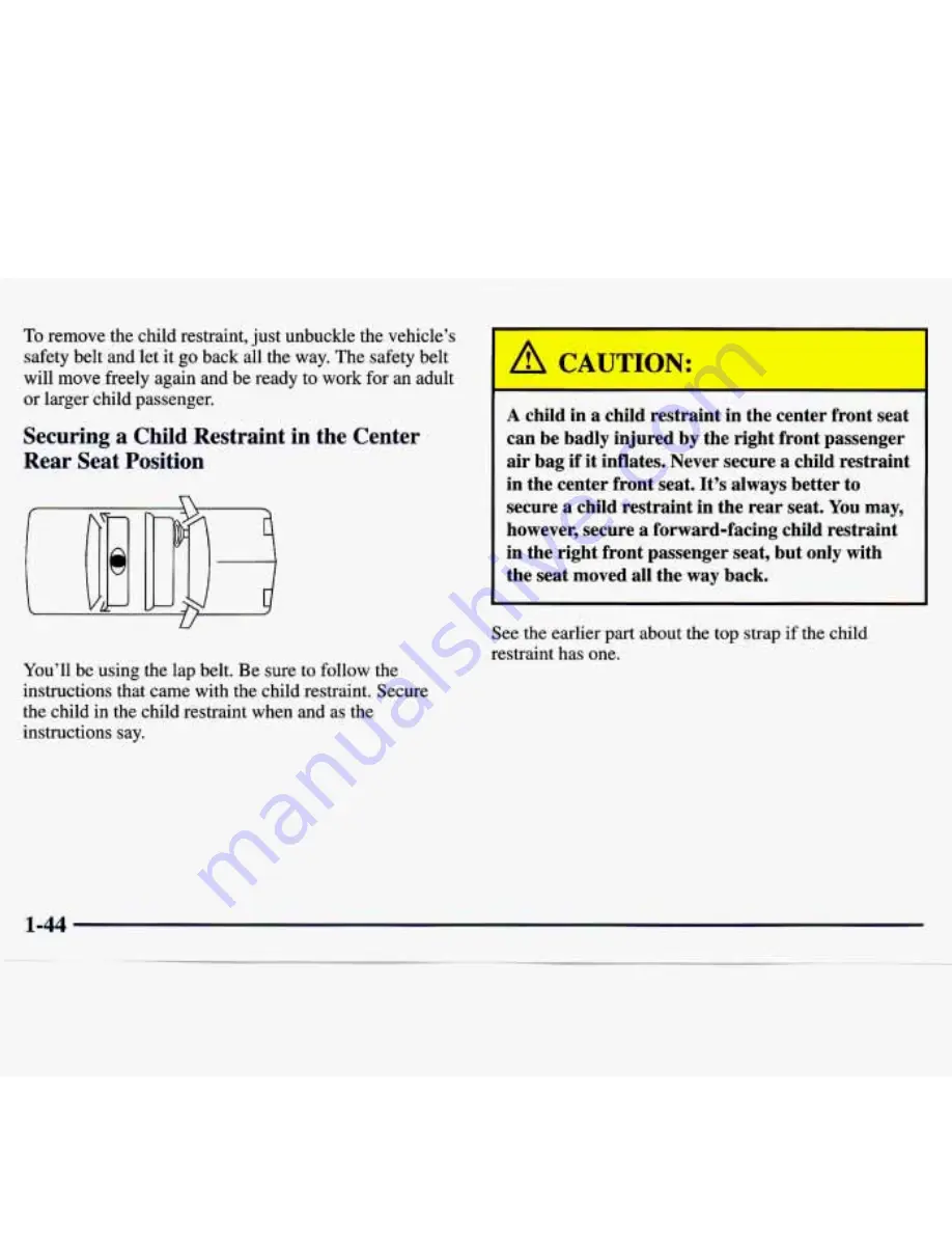 Chevrolet MONTE CARLO 1998 Manual Download Page 53