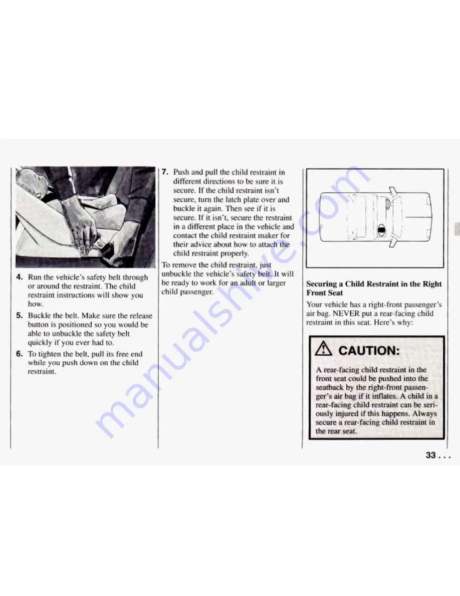 Chevrolet PRIZM 1994 Owner'S Manual Download Page 35