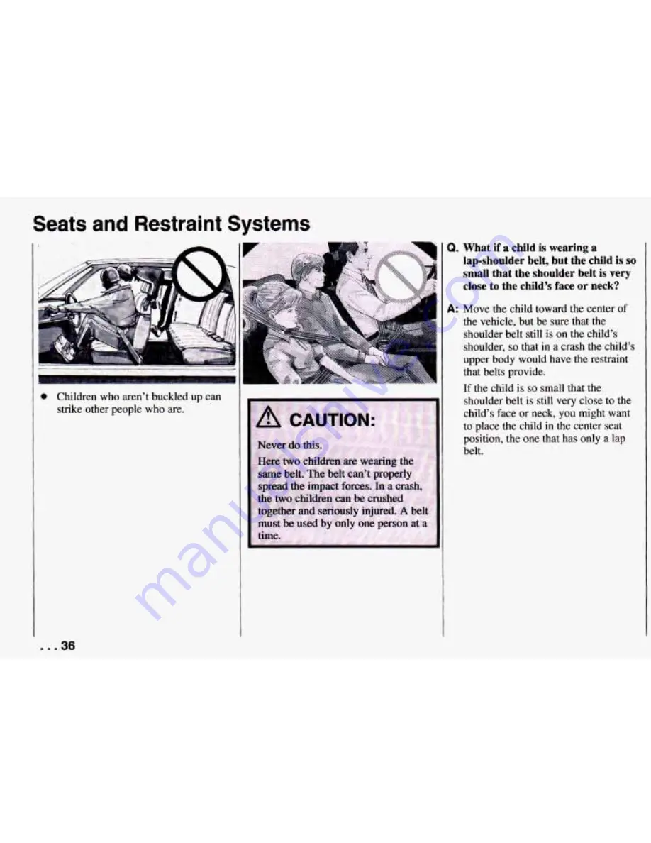 Chevrolet PRIZM 1994 Owner'S Manual Download Page 38