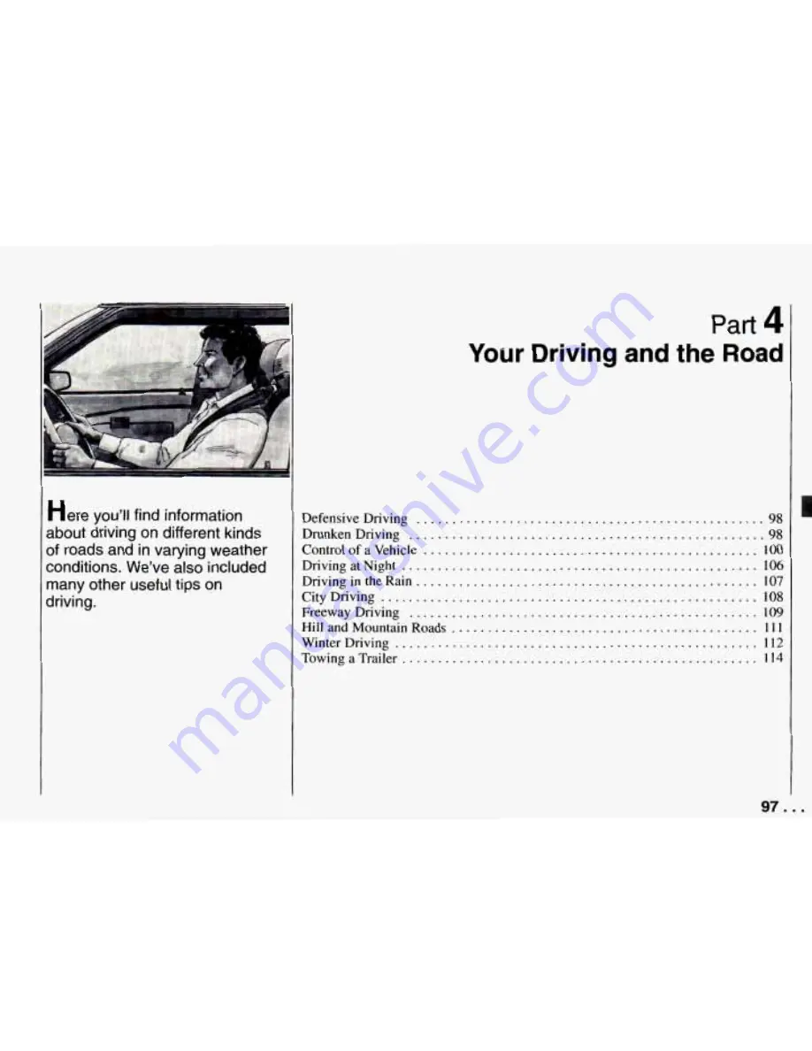 Chevrolet PRIZM 1994 Owner'S Manual Download Page 99