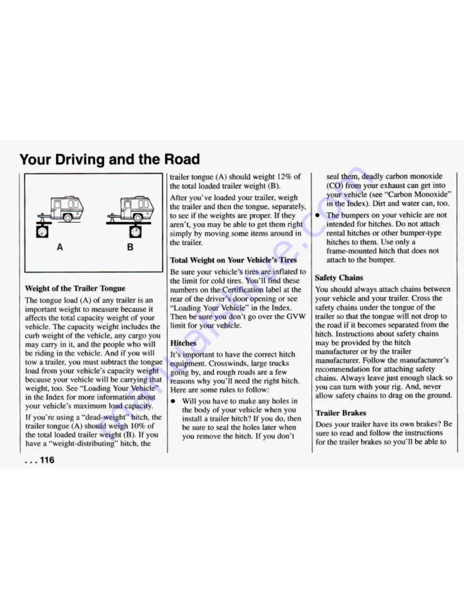 Chevrolet PRIZM 1994 Owner'S Manual Download Page 118