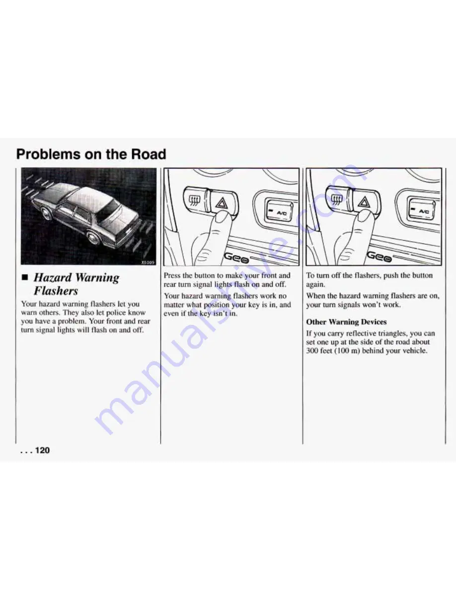 Chevrolet PRIZM 1994 Owner'S Manual Download Page 122