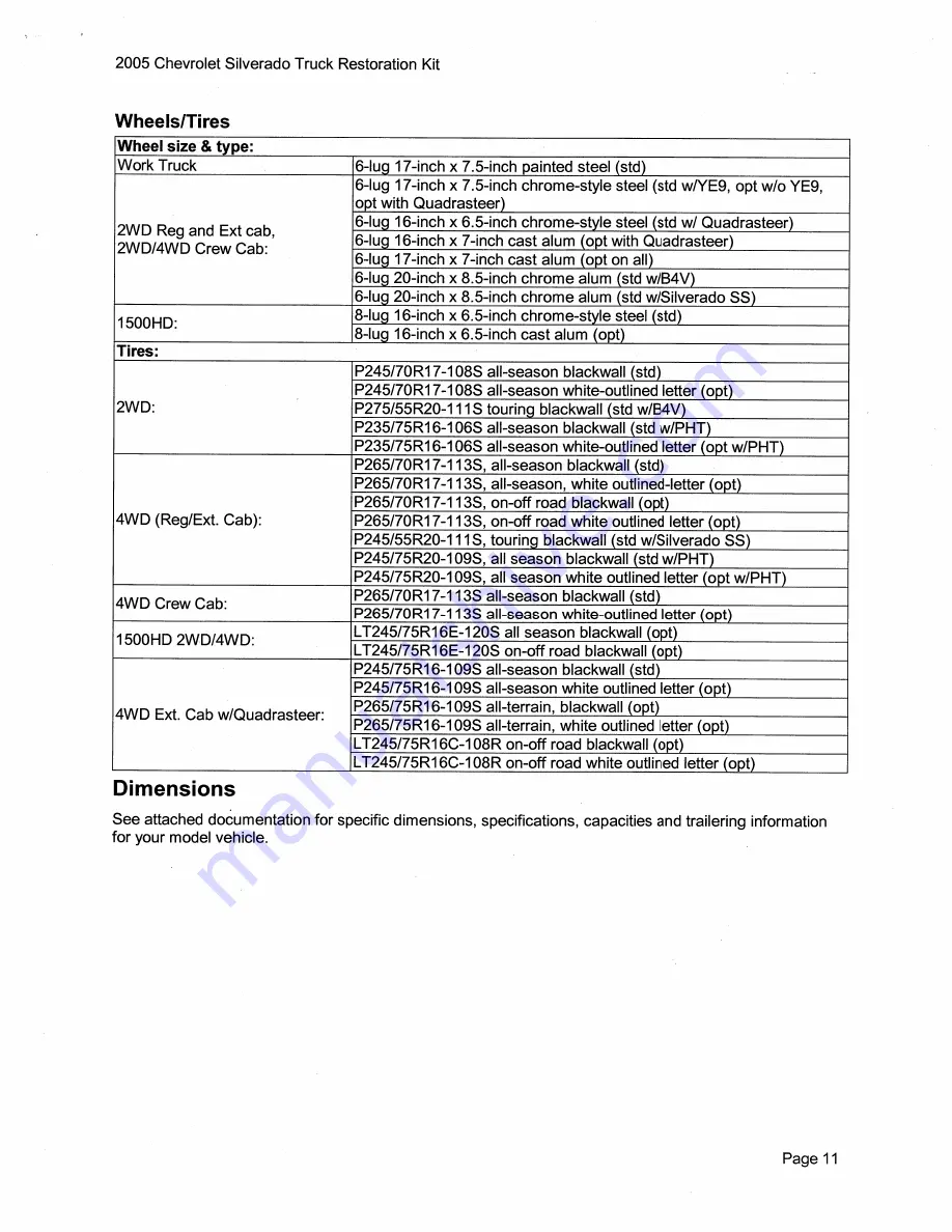 Chevrolet Silverado 2005 Description & Operation Download Page 21