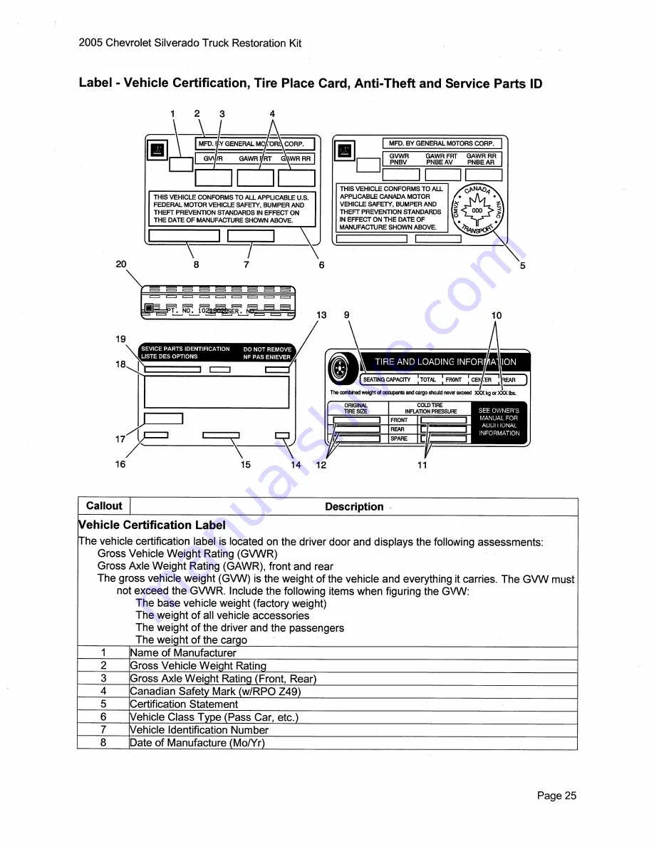 Chevrolet Silverado 2005 Description & Operation Download Page 35