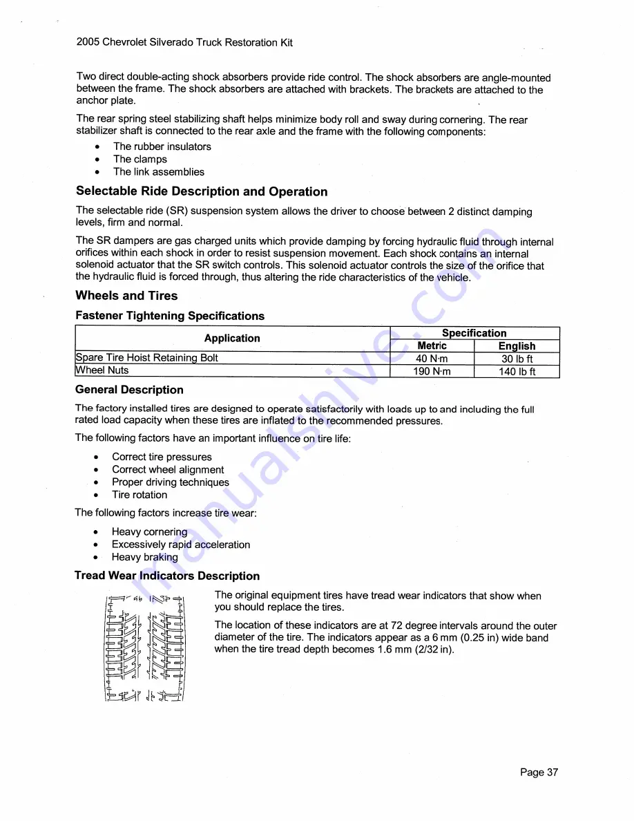 Chevrolet Silverado 2005 Description & Operation Download Page 47