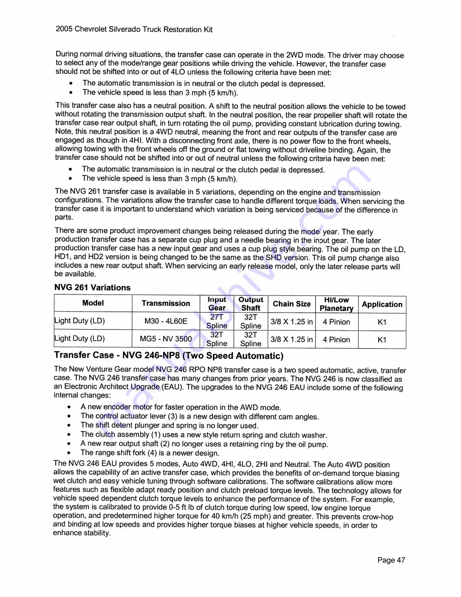 Chevrolet Silverado 2005 Description & Operation Download Page 57