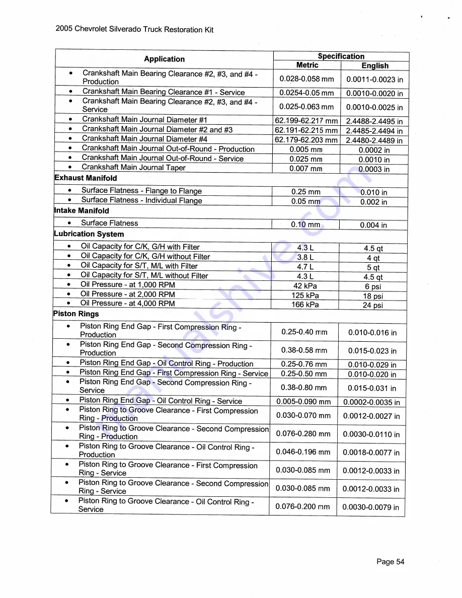 Chevrolet Silverado 2005 Description & Operation Download Page 64