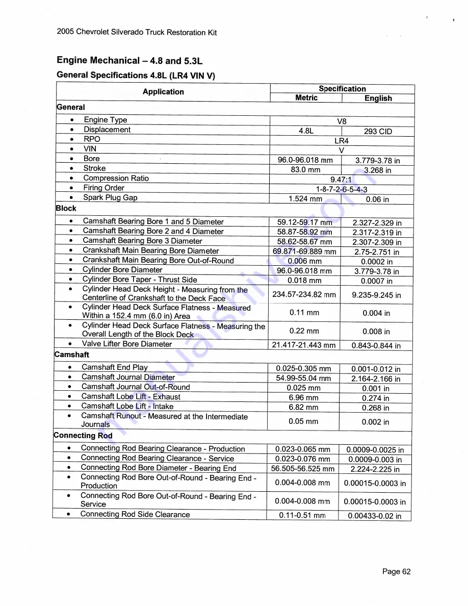 Chevrolet Silverado 2005 Description & Operation Download Page 72