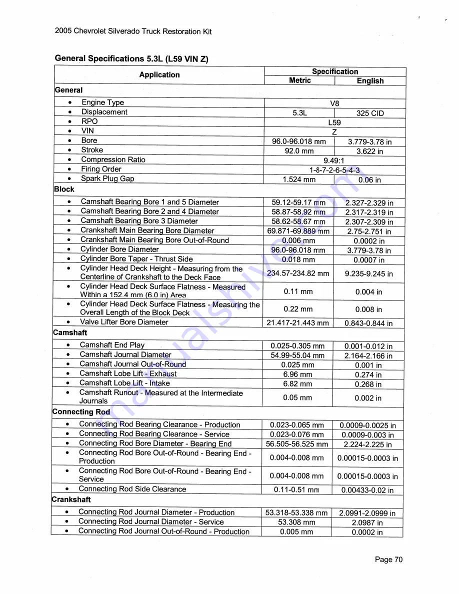 Chevrolet Silverado 2005 Description & Operation Download Page 80