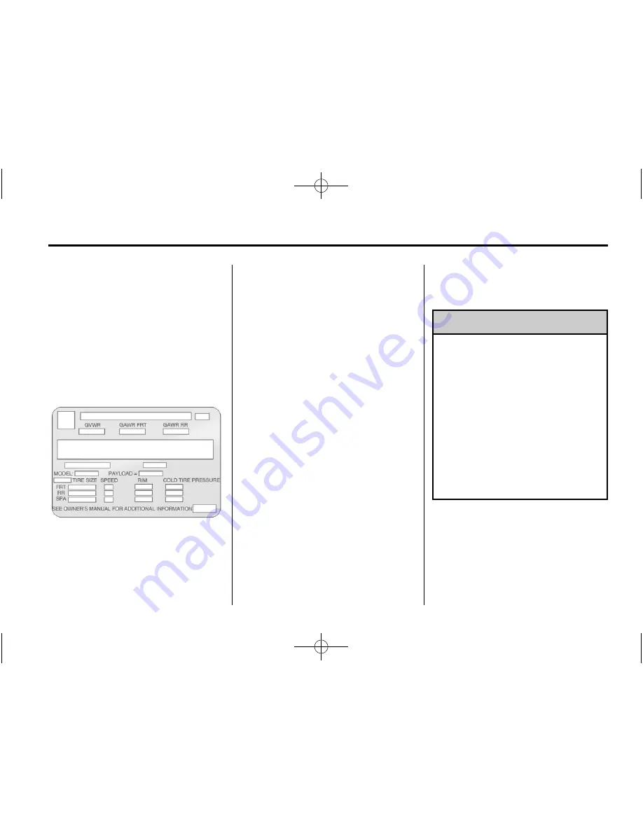 Chevrolet Traverse 2012 Owner'S Manual Download Page 261