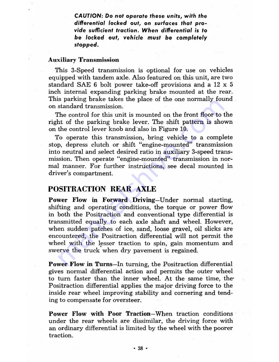 Chevrolet truck 1960 Operator'S Manual Download Page 39