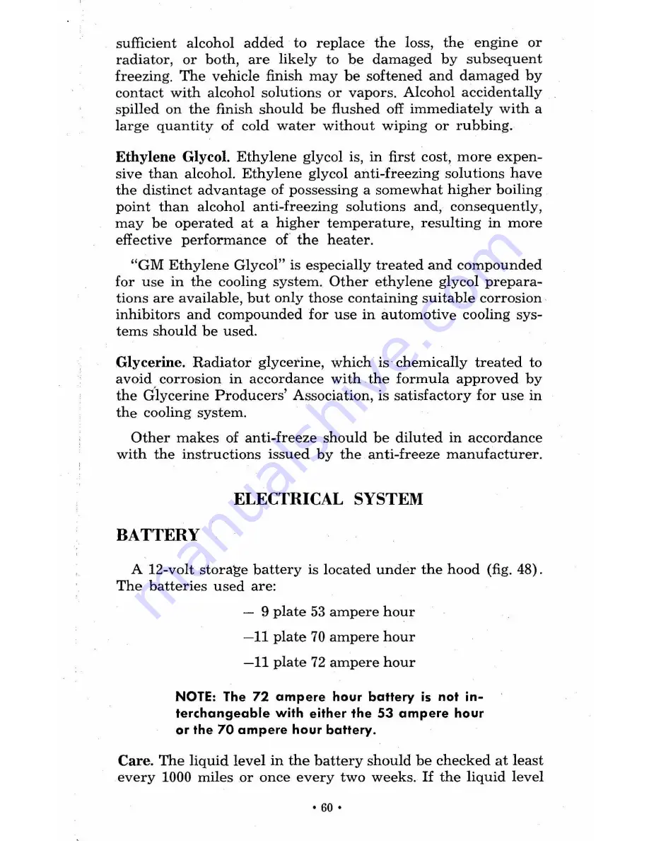 Chevrolet truck 1960 Operator'S Manual Download Page 61