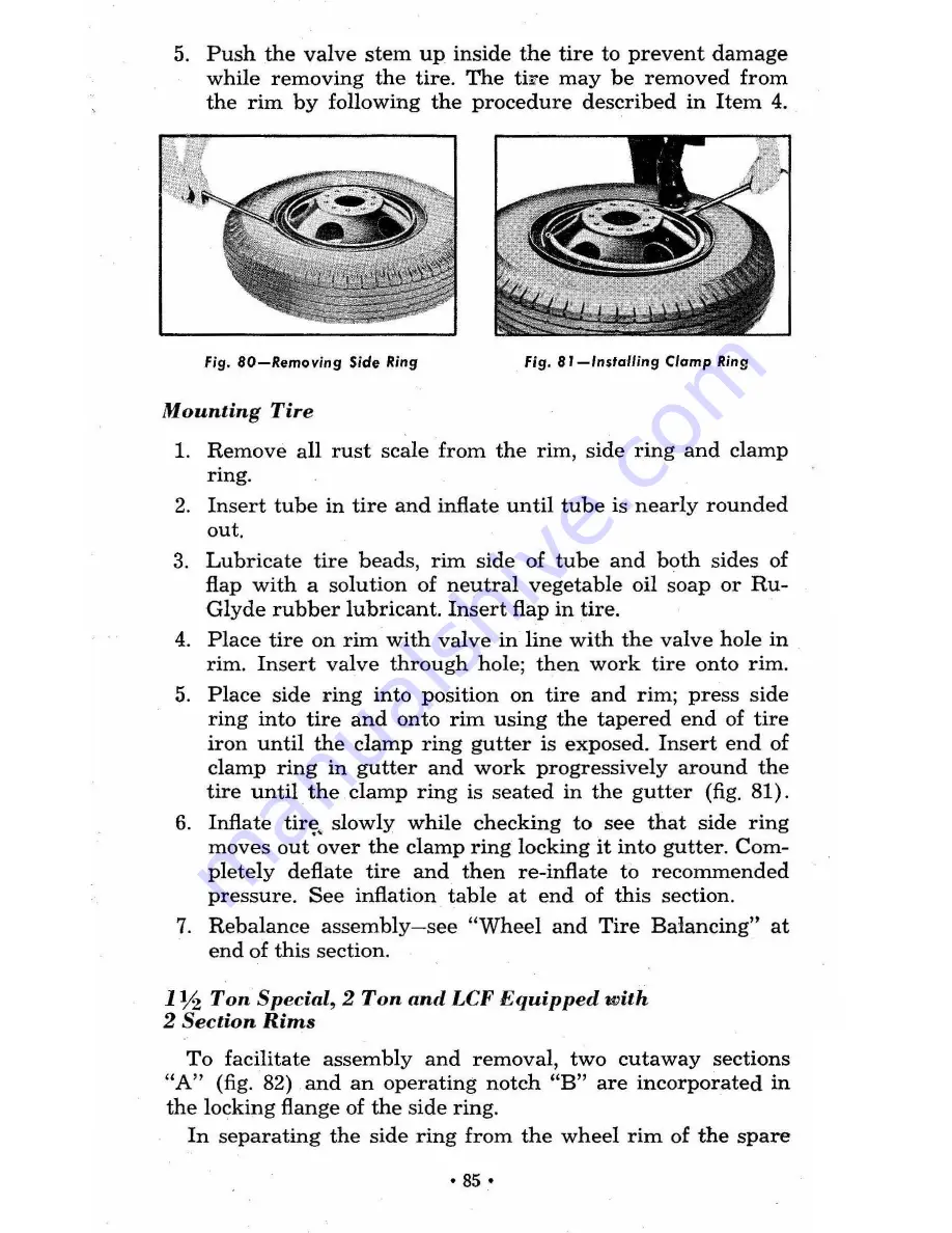 Chevrolet truck 1960 Operator'S Manual Download Page 85