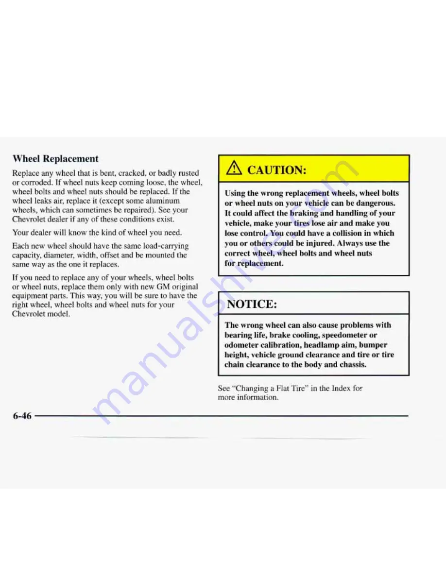 Chevrolet VENTURE 1997 Manual Download Page 355