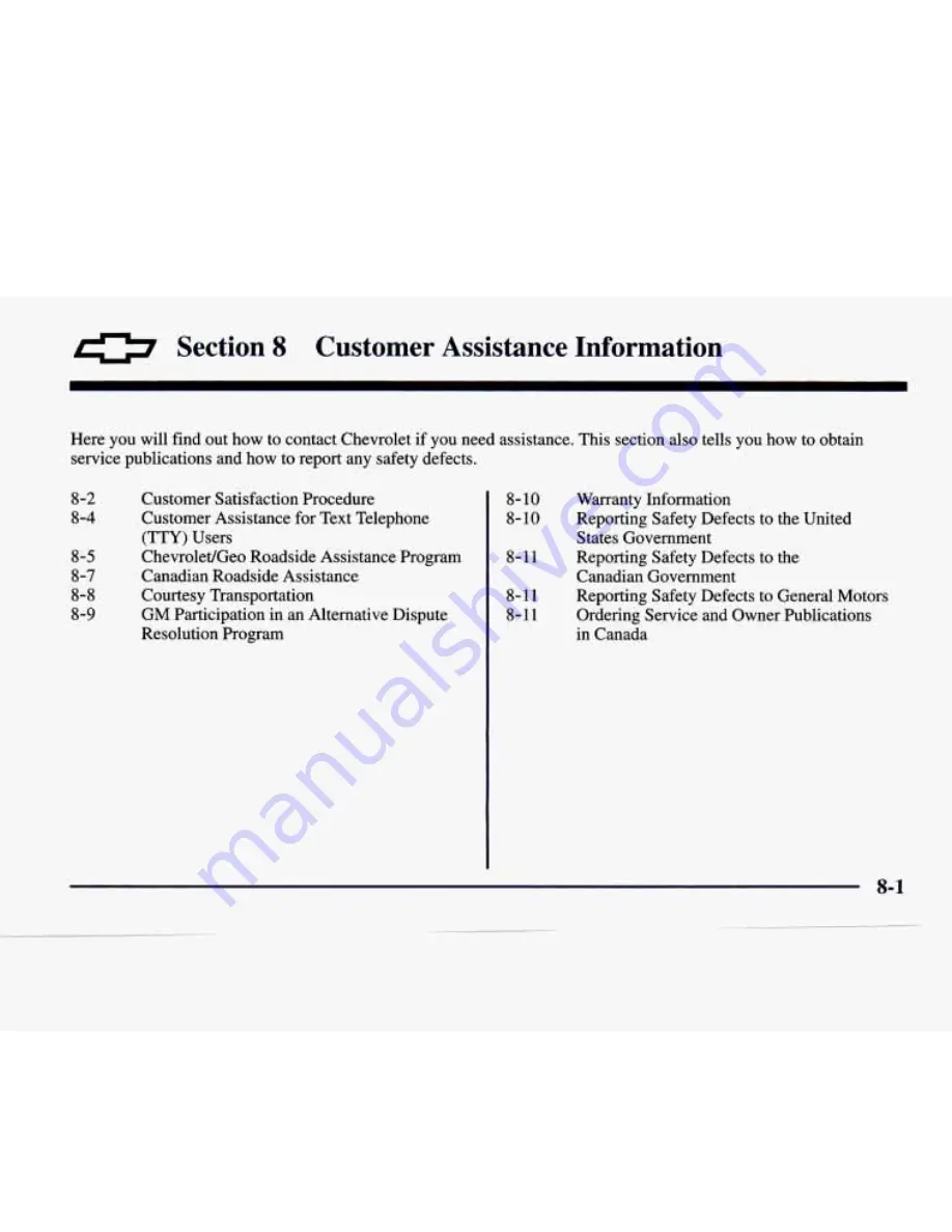 Chevrolet VENTURE 1997 Manual Download Page 422