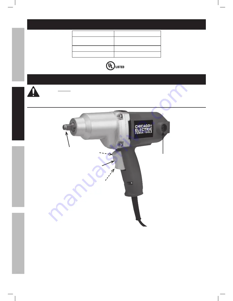 Chicago Electric 45252 Owners Manual & Safety Manual Download Page 8