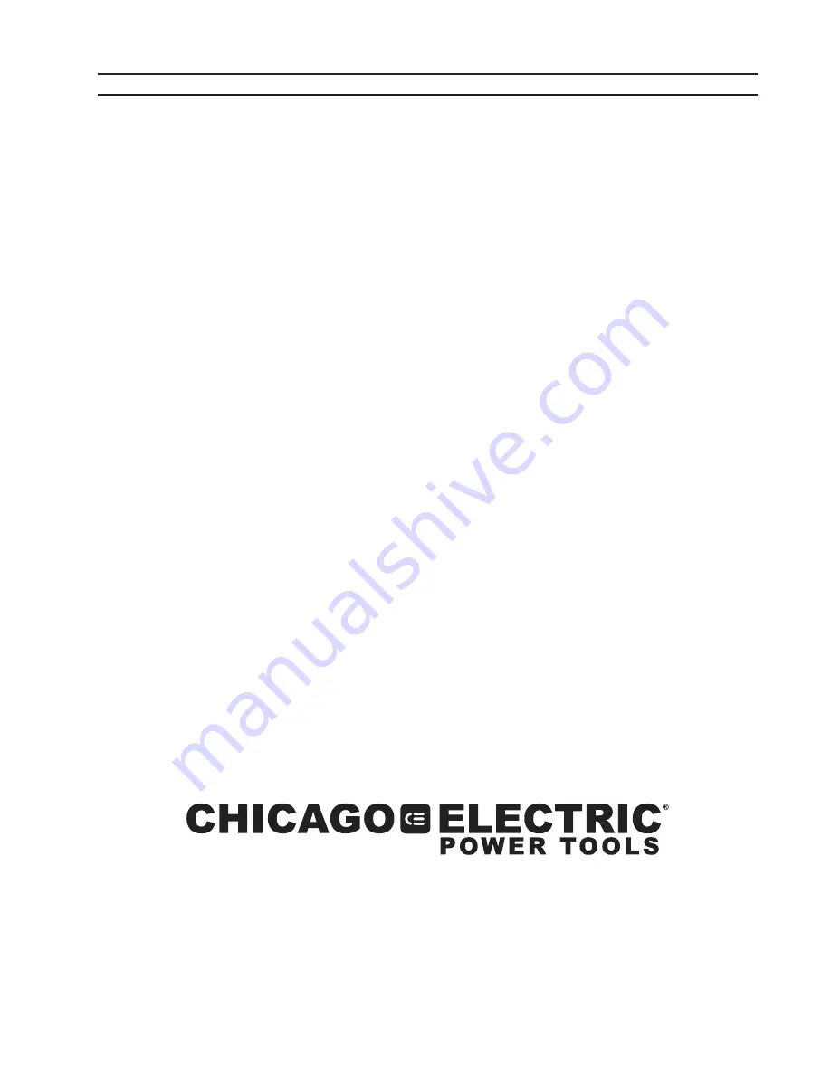 Chicago Electric 47991 Скачать руководство пользователя страница 8