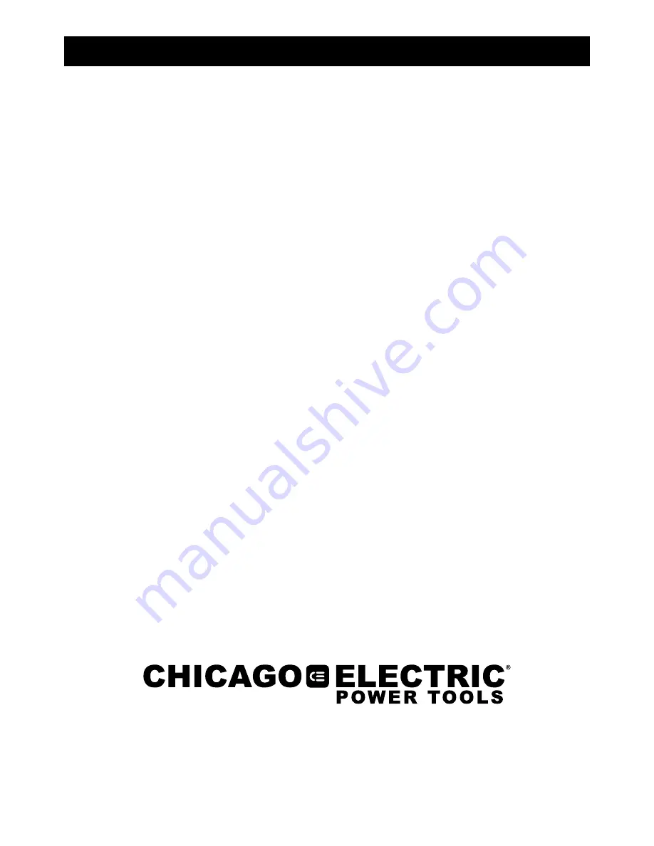 Chicago Electric 62421 Скачать руководство пользователя страница 16