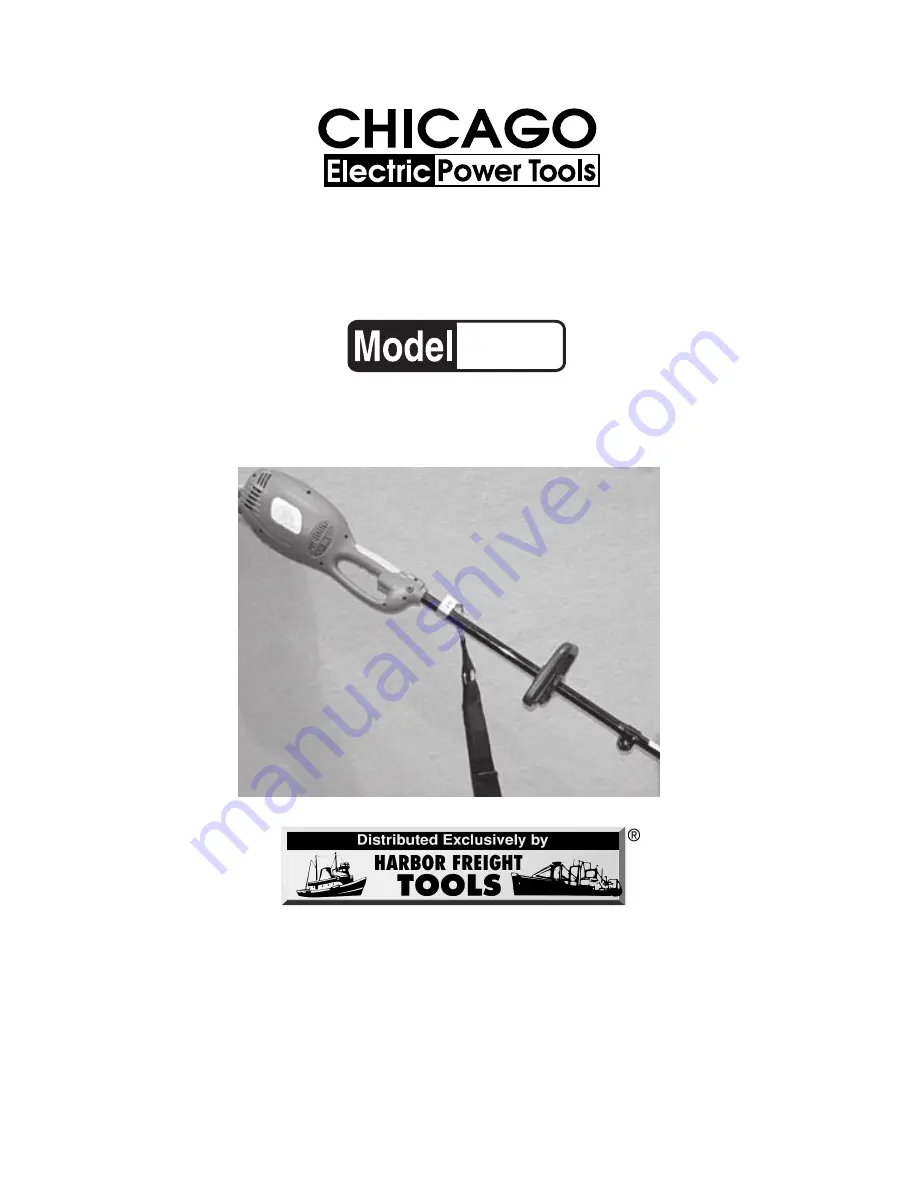 Chicago Electric 91653 Assembly And Operating Instructions Manual Download Page 1