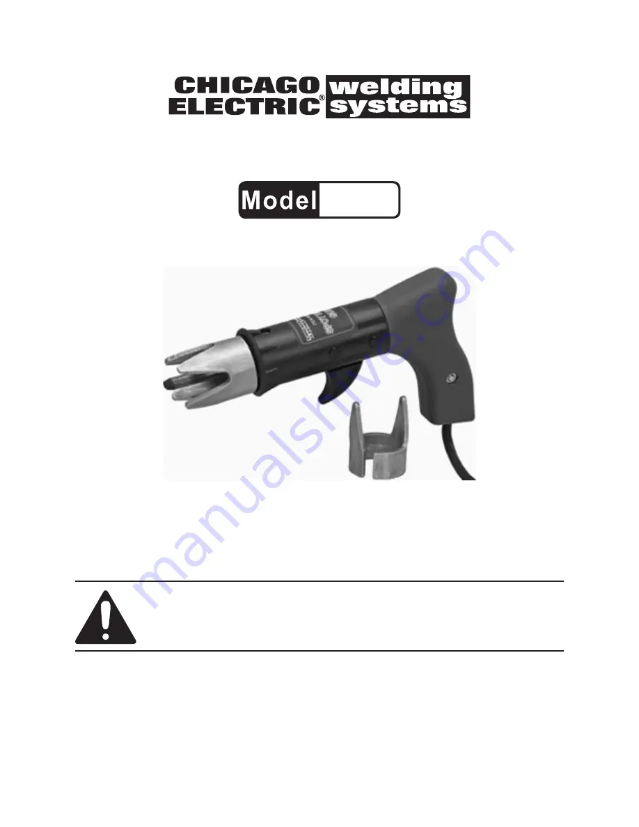 Chicago Electric 98759 Set Up And Operating Instructions Manual Download Page 1