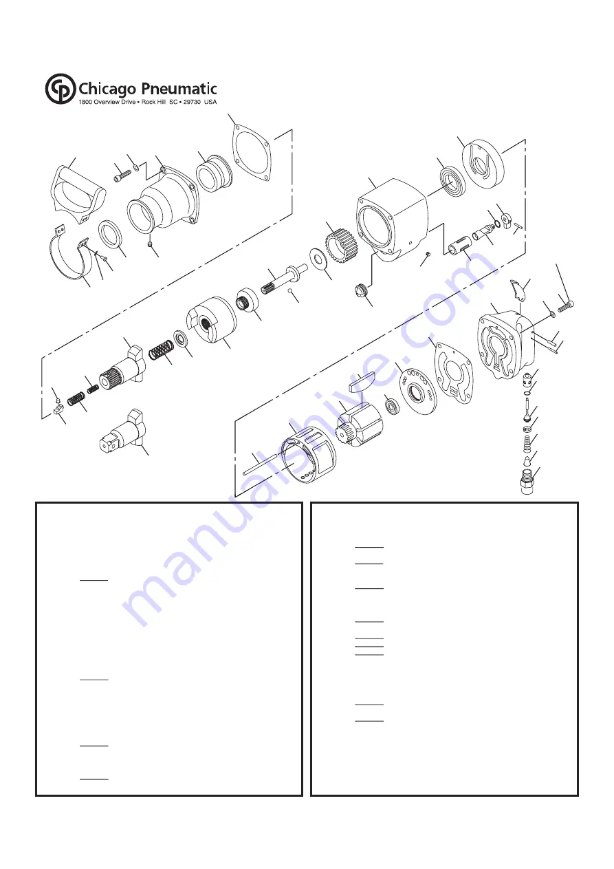 Chicago Pneumatic A Instruction Manual Download Page 13